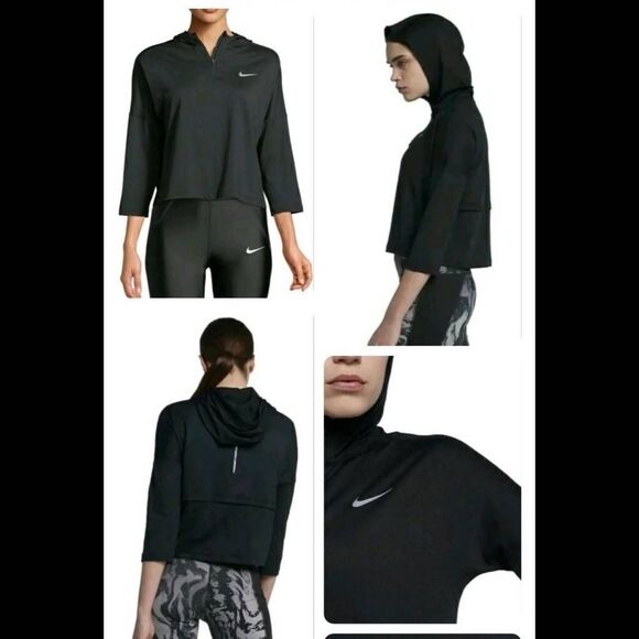Nike Women's Dry Element Running Black Hoodie AA7958 010 Size Small. - Picture 1 of 13